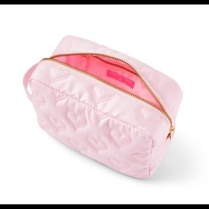 Quilted Hearts Large Pouch - Stoney Clover Lane x Target Light Pink